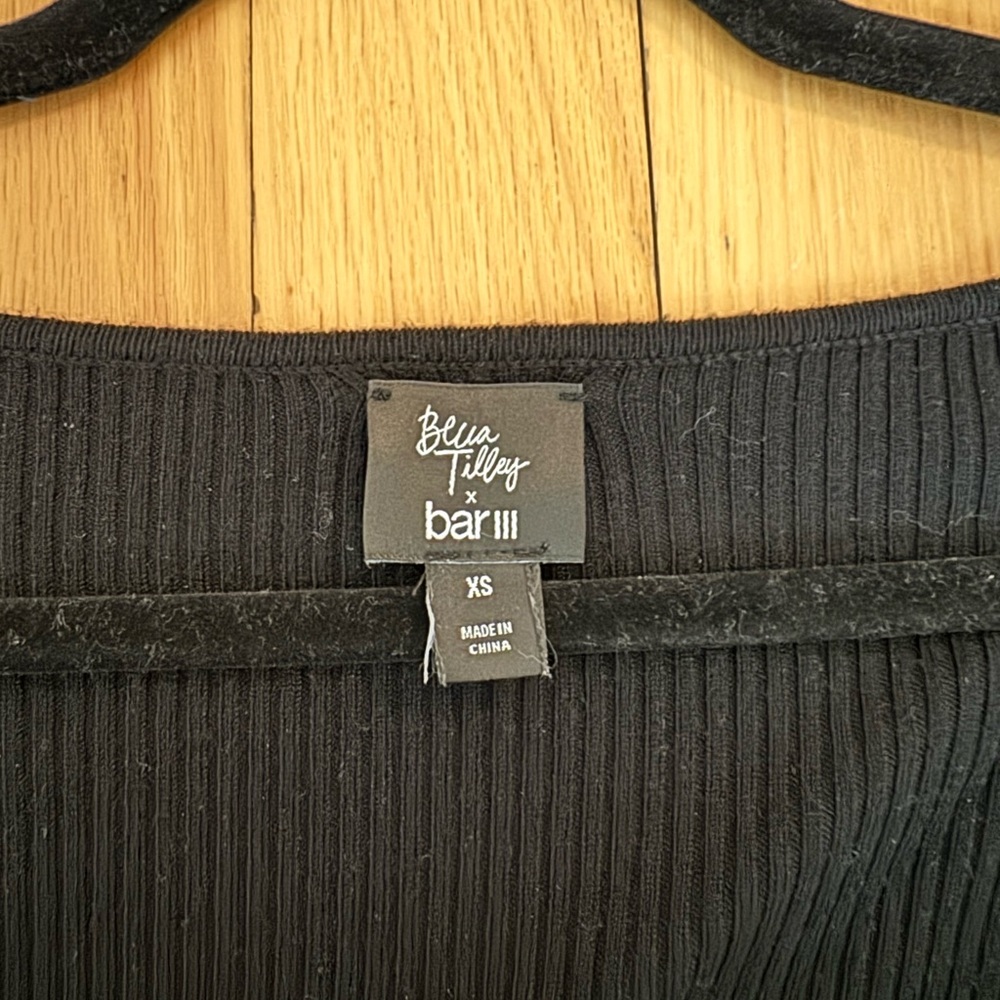 Becca Tilley X Bar III black Square Neck Pullover Sweater - Picture 6 of 6